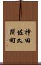 神田佐久間町 Scroll