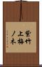 紫竹上梅ノ木 Scroll