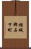 結城郡石下町 Scroll