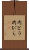 肉ビラ Scroll