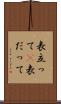 表立って(P) Scroll