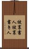 被裏書人 Scroll