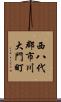 西八代郡市川大門町 Scroll