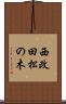 西改田松の木 Scroll