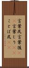 言葉尻 Scroll