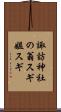 諏訪神社の翁スギ媼スギ Scroll