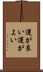 運が良い Scroll