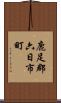 鹿足郡六日市町 Scroll