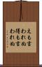 えも言われぬ Scroll