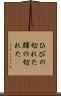 ひびの切れた Scroll