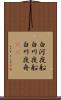 白河夜船 Scroll