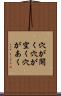穴が開く Scroll