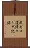 非ゼロ復帰マーク記録 Scroll