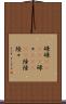 碌碌(ateji) Scroll