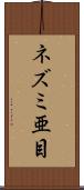 ネズミ亜目 Scroll
