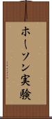 ホーソン実験 Scroll