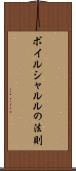 ボイルシャルルの法則 Scroll