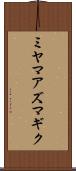 ミヤマアズマギク Scroll
