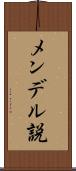 メンデル説 Scroll