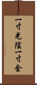 一寸光陰一寸金 Scroll