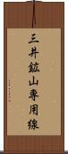 三井鉱山専用線 Scroll