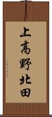 上高野北田 Scroll