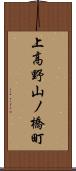 上高野山ノ橋町 Scroll
