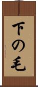 下の毛 Scroll