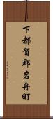 下都賀郡岩舟町 Scroll