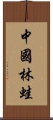 中國林蛙 Scroll