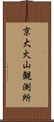 京大火山観測所 Scroll