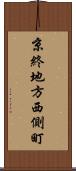 京終地方西側町 Scroll