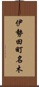 伊勢田町名木 Scroll