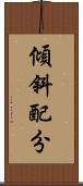 傾斜配分 Scroll