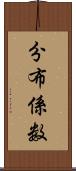 分布係数 Scroll