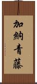 加納青藤 Scroll