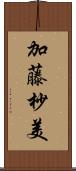 加藤杪美 Scroll