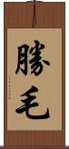 勝毛 Scroll