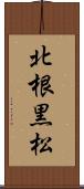 北根黒松 Scroll