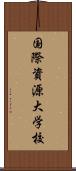 国際資源大学校 Scroll