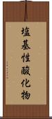 塩基性酸化物 Scroll