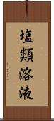 塩類溶液 Scroll