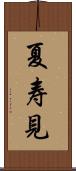 夏寿見 Scroll