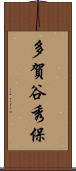 多賀谷秀保 Scroll