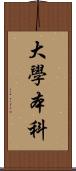 大學本科 Scroll