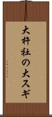 大杵社の大スギ Scroll