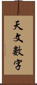 天文數字 Scroll