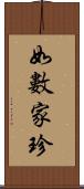 如數家珍 Scroll