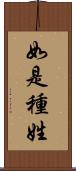 如是種姓 Scroll