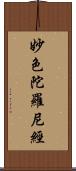 妙色陀羅尼經 Scroll